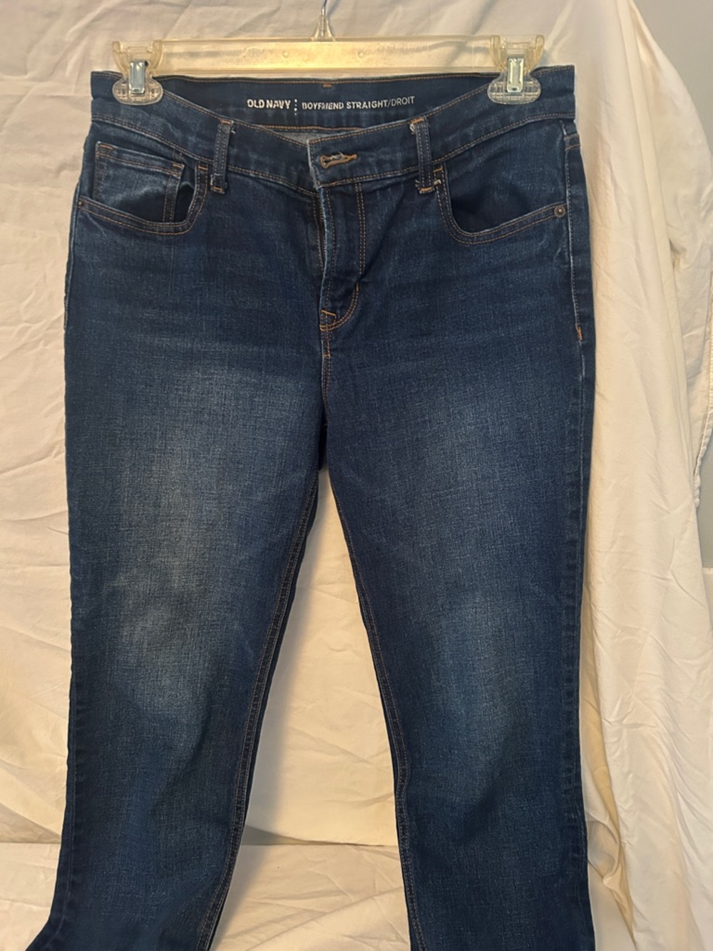 Old Navy Indigo Boyfriend Straight Jeans - Women's